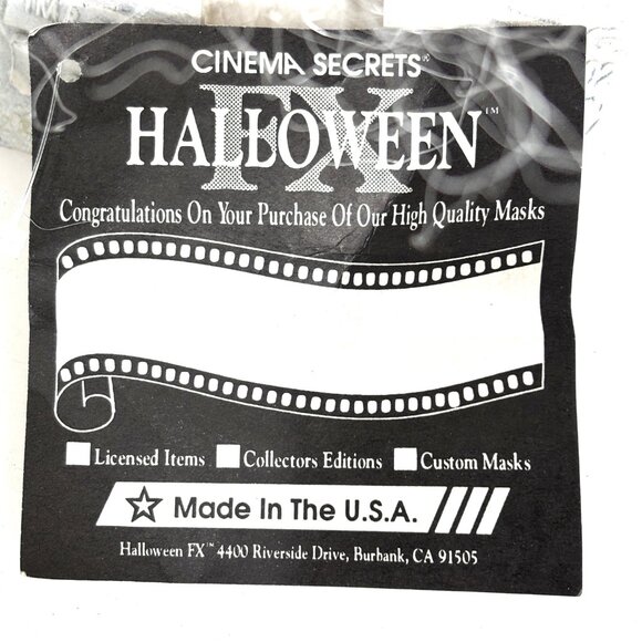 HTF Y2K - 2002  Beetlejuice w/  Hair  Latex Mask Cinema Secrets NWT NOS - Picture 13 of 13